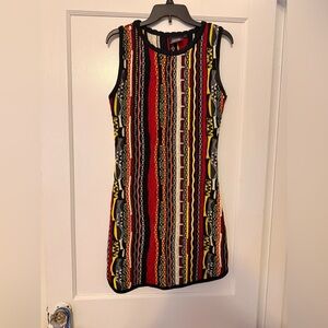 COOGI Multicolor Patterned Mini Dress
